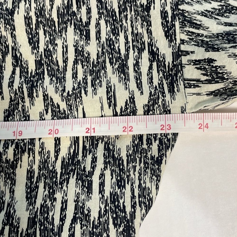 Zara Black and Off-white Dress with Embroidery and Beading Cotton/Linen Blend XL - Picture 11 of 15